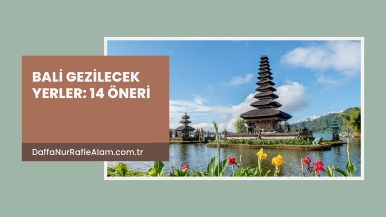 Bali gezilecek yerler: Ulun Danu Bratan tapınağı, göl kıyısında