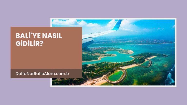 Bali'ye nasıl gidilir rehberi kapak görseli: inişte uçak penceresinden görülen Bali sahili